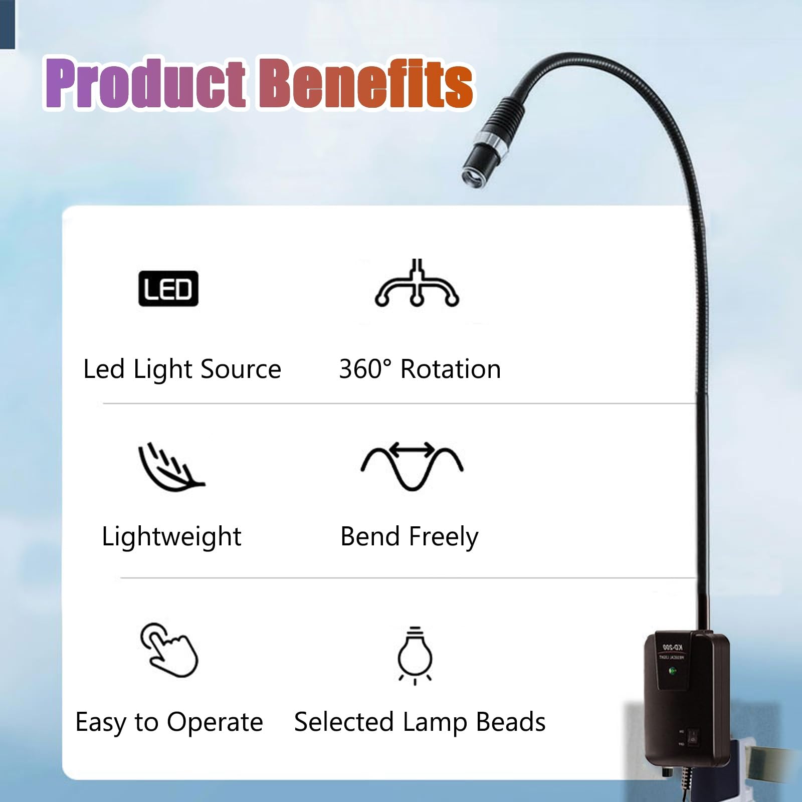 Lampe D'examen Médical à LED 5 W, Lampe D'examen Médical Sans Ombre, Lampe D'examen col de Cygne, Lumière D'examen, Lampe pour Animaux de Compagnie