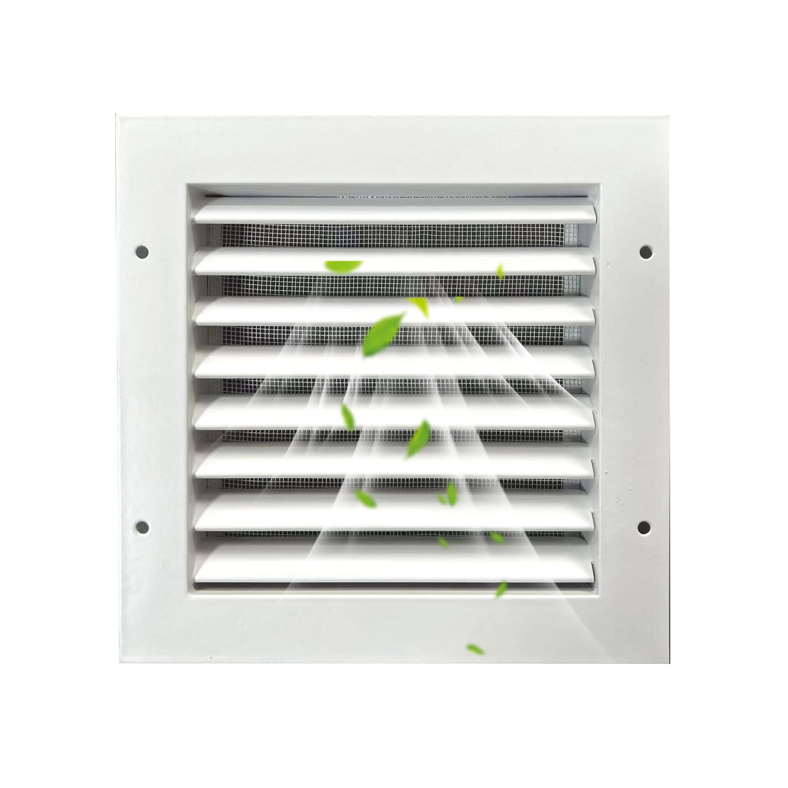 Aération murale Kingsea en alliage d'aluminium 200x200 mm avec écran de protection pour abri