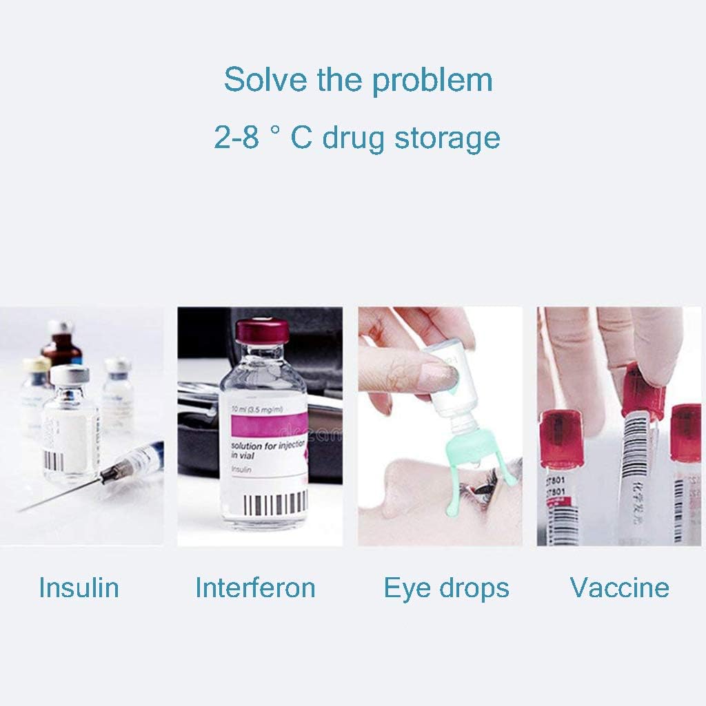 Portable Refrigerator 12L Mini Fridge Cooler Freezer Drug Insulin Vaccine Refrigerator Warmer TG Car Home Travel Camping Picnic,Enhancededition