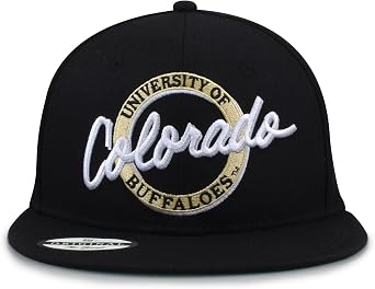 The Game NCAA Unisex-Adult NCAA Licensed, Colorado Buffaloes Flat Brim Snapback Hat