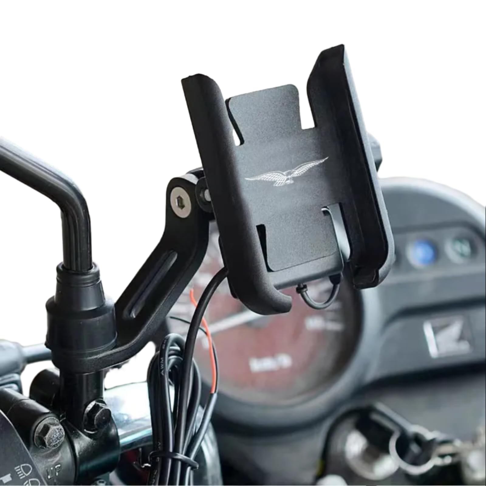 Supporto per telefono cellulare per moto Guzzi V85tt V7iii V9 V7 V11 Breva 750 850 1100 accessori per manubrio moto supporto per telefono cellulare, supporto GPS, manubrio nero