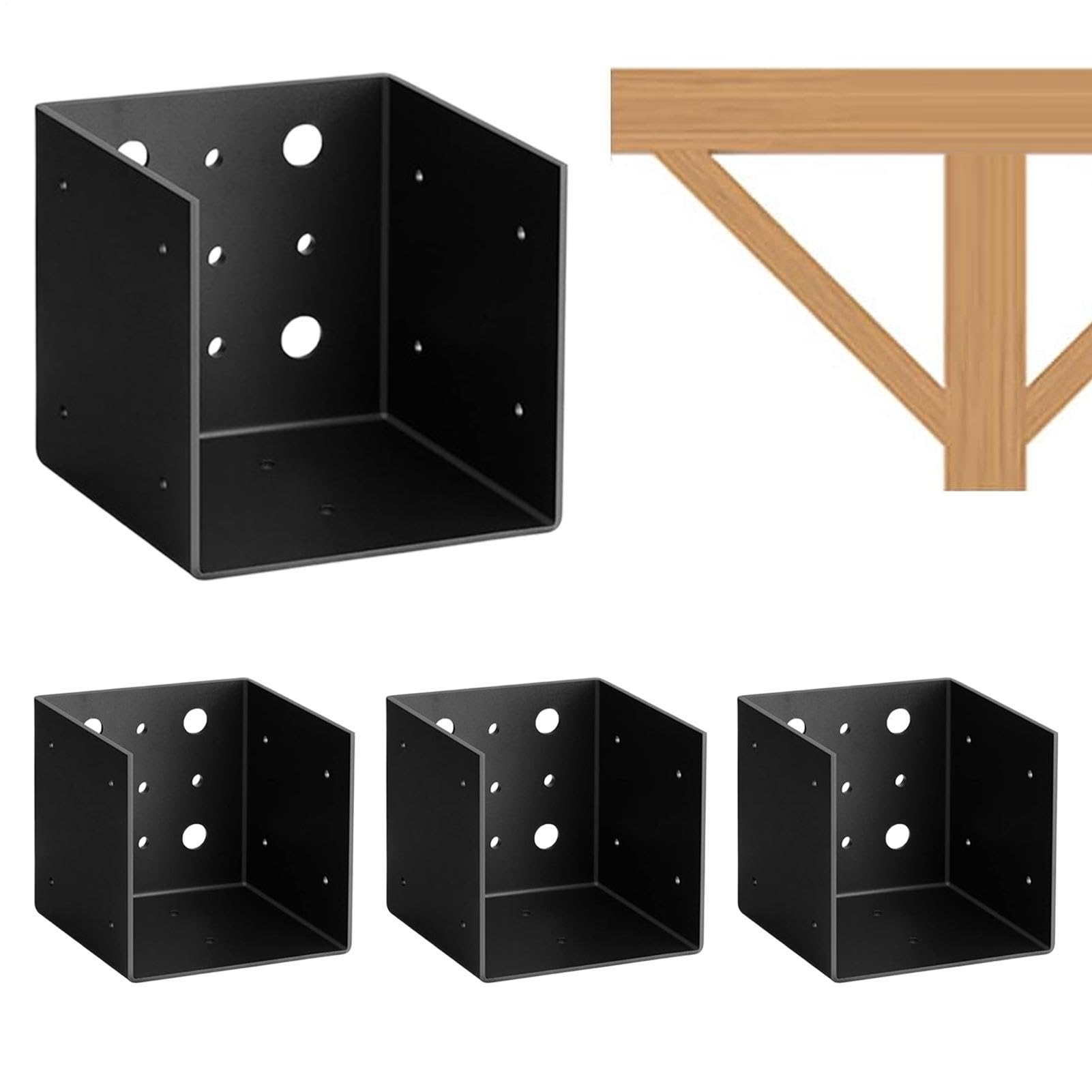 Staffe Per Pergolato 4x4 Supporto Montaggio Metallico Antiruggine Robusto