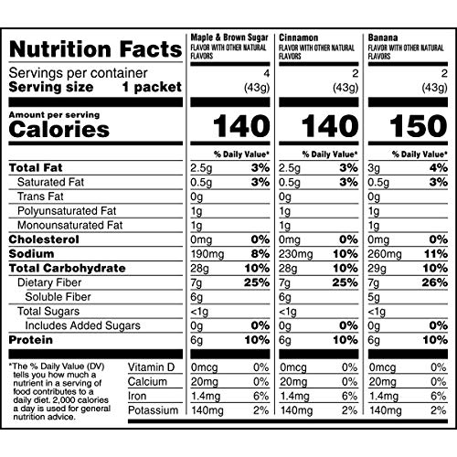 Quaker 01499 Instant Oatmeal Fiber Protein Variety Pack 8 thumb #7