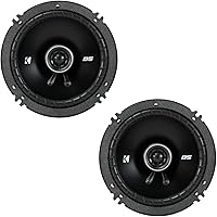 KICKER DSC650 6.5-Inch 4-Ohm Coaxial Car Speakers Pair - Drop-In Fit, Powerful Upgrade Over Factory Audio