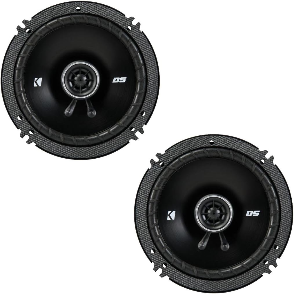2) Kicker 43DSC6504 6.5" 240 Watt 2-Way 4 Ohm Car Audio Coaxial Speaker DSC6504