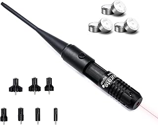 Meirui Red Laser Bore Sight Kit for .22 to .50 Caliber, Red Dot Boresight, 9mm Laser Boresighter, Rifle Scope Sighting Accessories, High Power Laser Bore Sighter for Shotgun 380 45 Pistol - Meirui