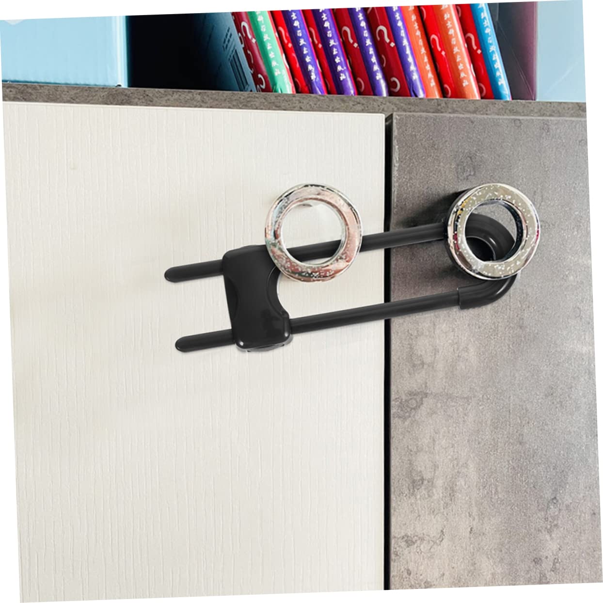 12piezas Pestillos de Seguridad para Cajones y Puertas U-forma Cerraduras de Seguridad para Bebés Protección Infantil en Cocina y Baño