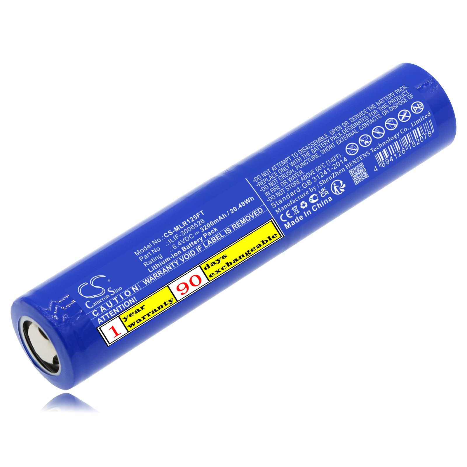 Aibatu 6.4V 3200mAh ML125 ILIF-3006526 Battery Replacement for ML150LR ML125 ML150LRX,Battery
