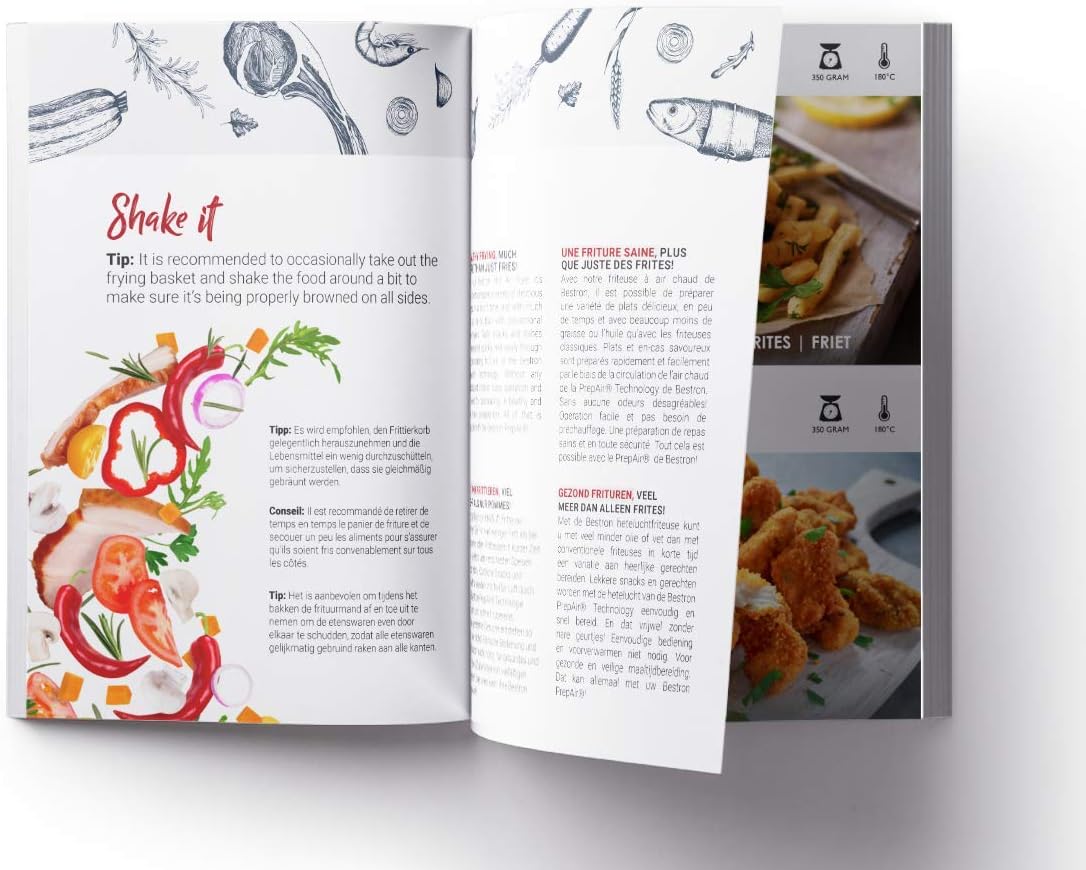 Bestron AAF300 Friggitrice ad Aria Calda, 900 W, 1.5 Litri, Plastic Bestron AAF300 Friggitrice ad Aria Calda, 900 W, 1.5 Litri, Plastic