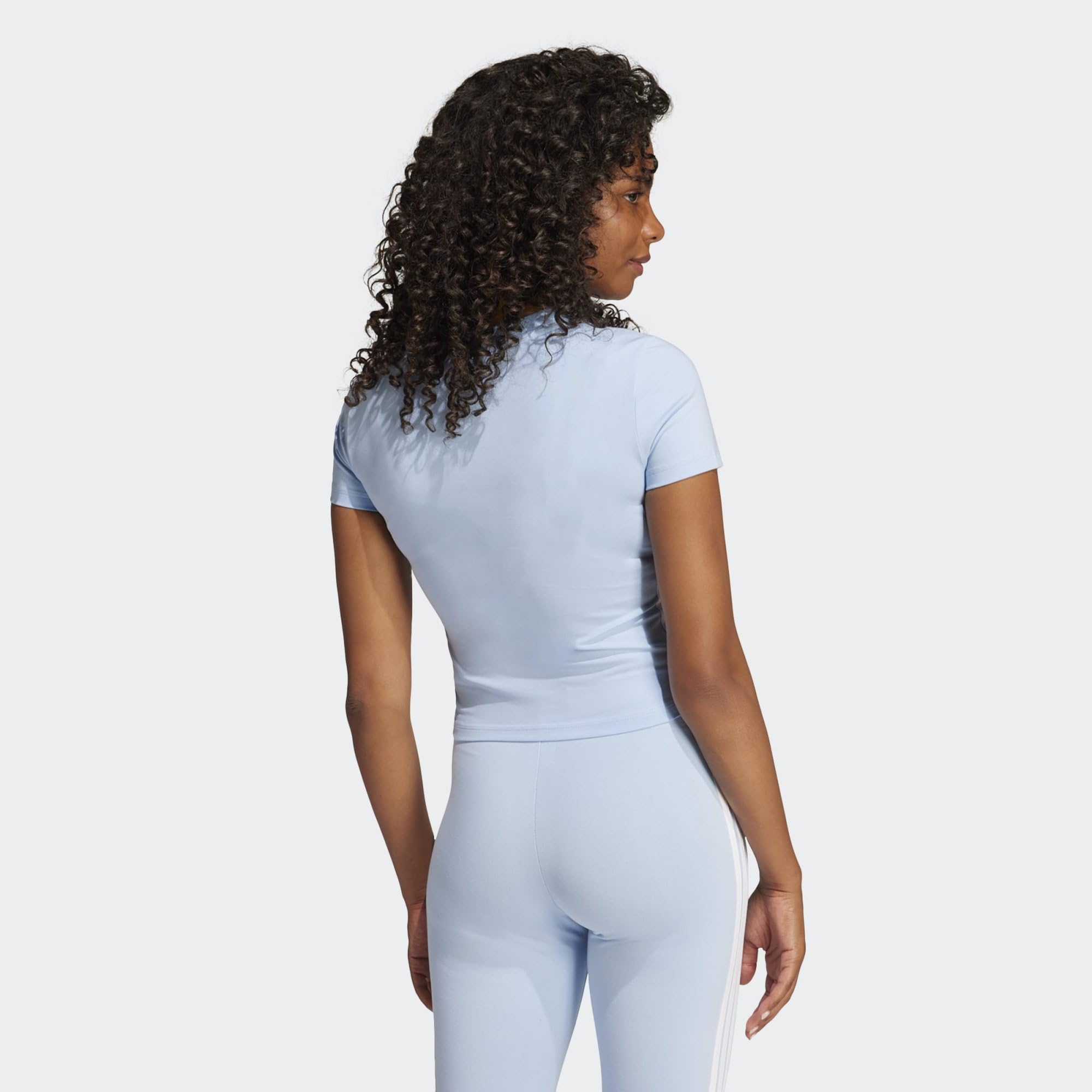 adidas Women T-Shirt Essentials 3-Stripes Slim Baby