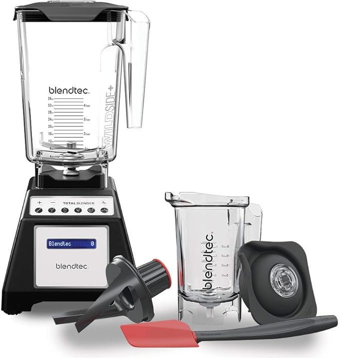 Blendtec Total Blender Classic with WildSide & Twister Jars Electric Countertop