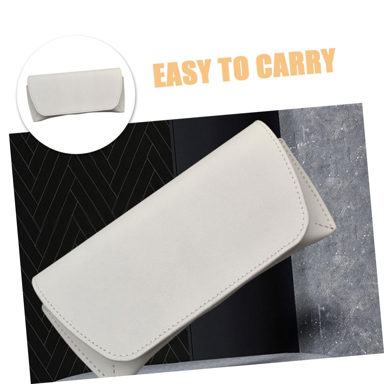 Homoyoyo copertura protettiva per occhiali custodia per occhiali da donna Astuccio portatile borsa Casa di occhiali custodia degli occhiali custodia per occhiali da sole pvc bianca