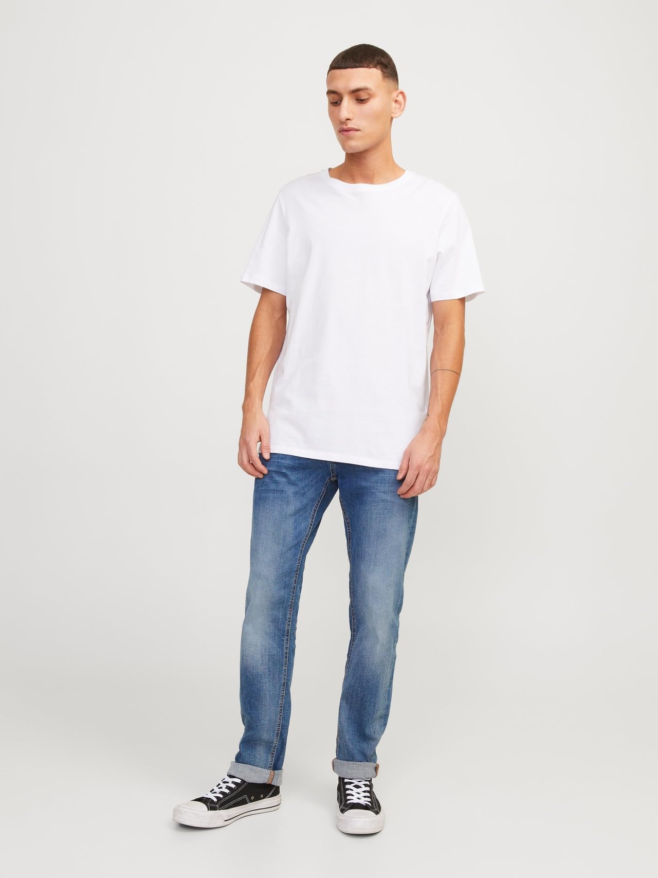 JACK & JONES Slim Straight-fit Jeans Jjitim Jjoriginal Am 781 50SPS Noos Slim Straight-fit Jeans