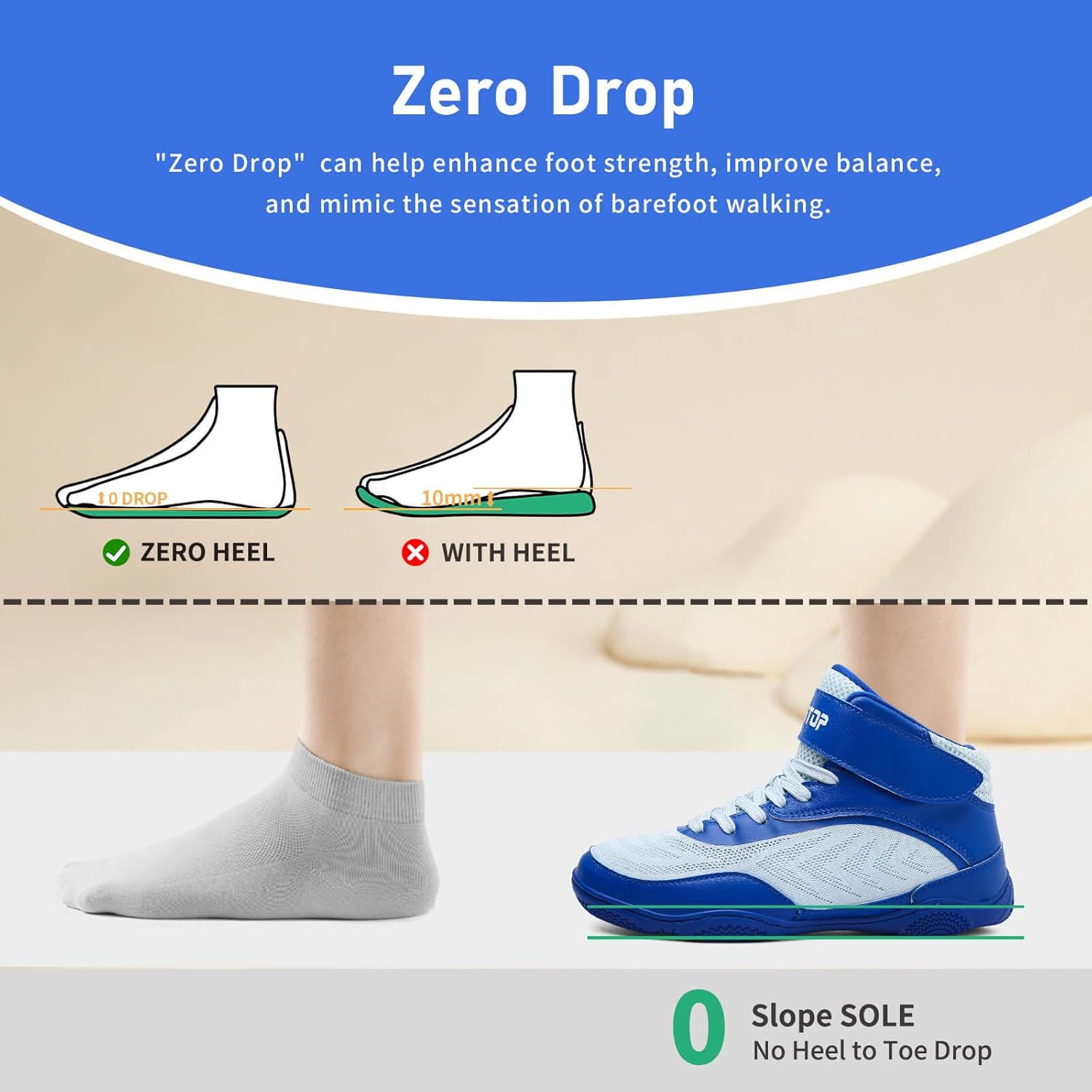 Kids Wrestling Shoes Youth Boys Girls Youth Boxing Shoe Barefoot Hiking Boots Lightweight Breathable Zero Drop Non Slip - Image 6