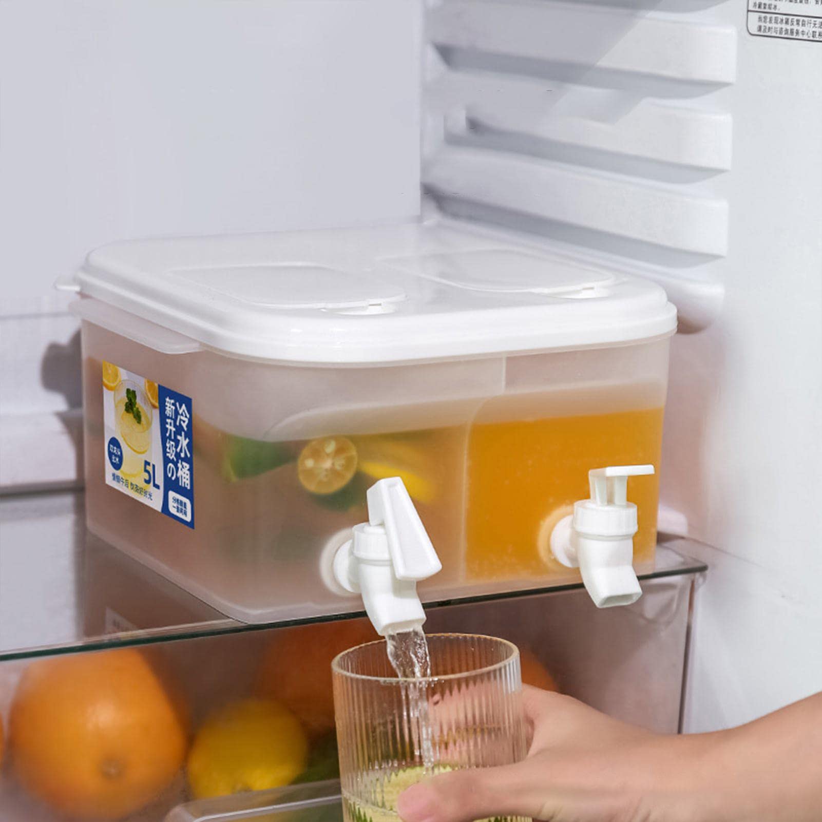 5L Kruik Met Tap Koudwatercontainer Grote Koude Waterkoker Koelkast Met Kraan Drankdispenser 100 Nieuw