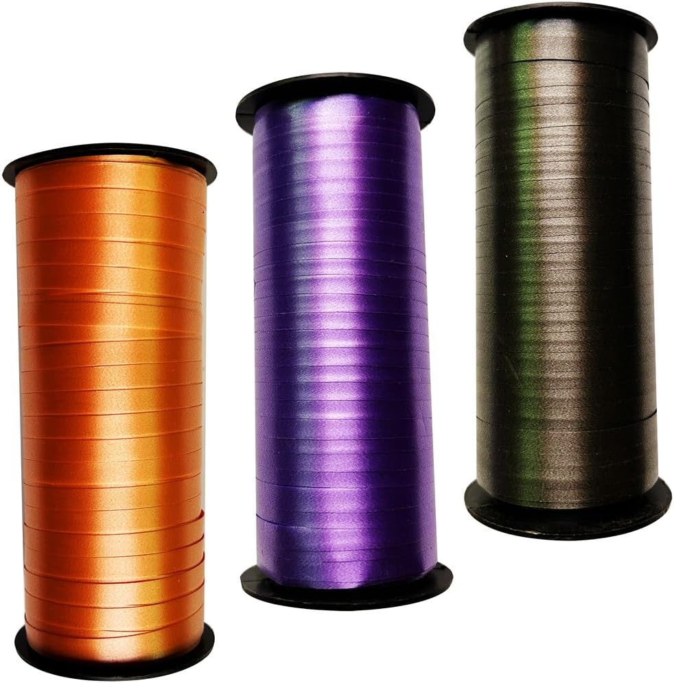 Amazon.com: LACNNY 3 Pack 100 Yards Assorted Colors Curling Ribbon ...