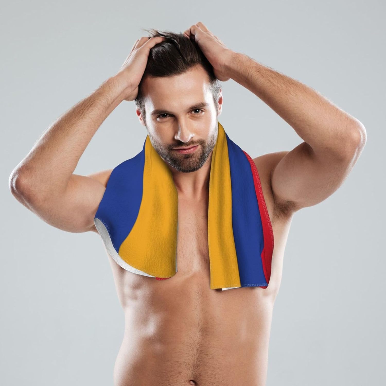 Flag of Armenia Print Hand Towels for Kitchen, Decorative Bathroom Towels Decor Farmhouse Cute for Men Women Gifts