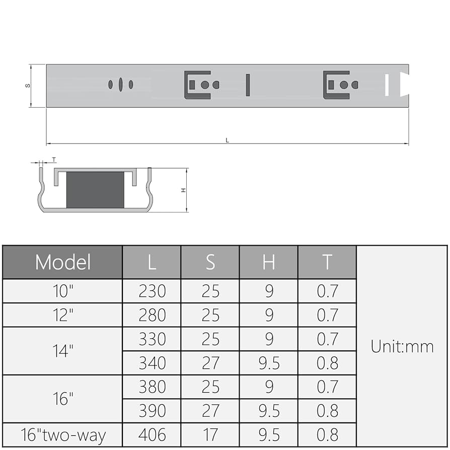 トップス draw drawers two way tops 2 Way Drawer Slides,Heavy Duty Drawer Slides,Load Capacity