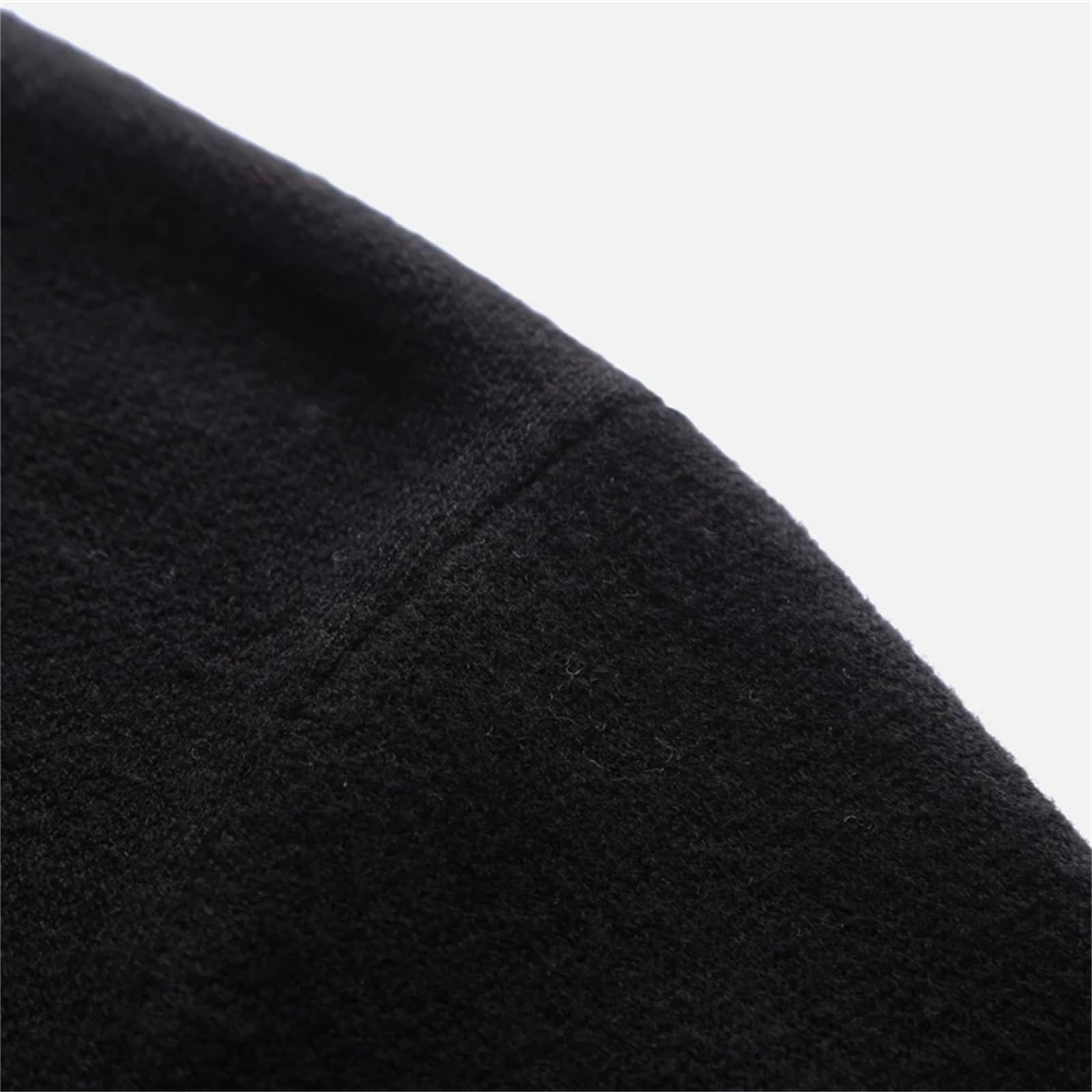 Maglione caldo da uomo in lana tinta unita lavorato a maglia spessa autunno e inverno O-collo a maniche lunghe