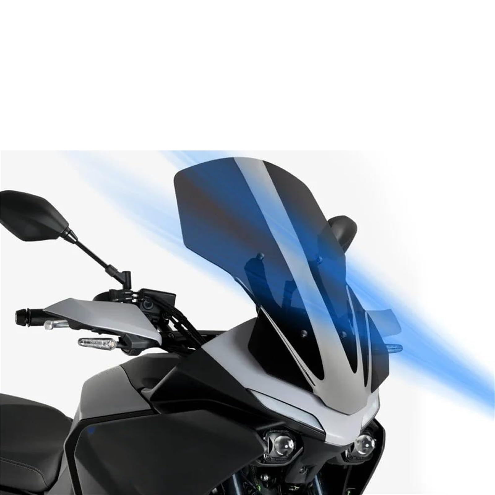 Cubierta Y Deflector De Viento para Parabrisas De Motocicleta — para Yamaha Tracer, Tracer 700, Tracer 700/GT, Tracer 7/GT Parabrisas para Motocicleta(Negro)