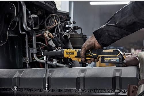 Miniatura 8 de DEWALT Trinquete inalámbrico MAX XR de 20 V, trinquete de cabeza sellada de 38 pulgadas y 12 pulgadas, solo herramienta desnuda (DCF510B)