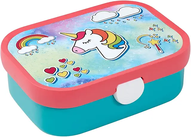 Unicorn Bento Lunch Box for Kids - 750ml Dishwasher Safe & BPA-Free