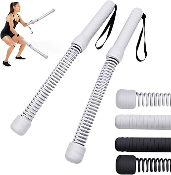 Ropeless Battle Ropes 2 Pack, Portable Workout Ropes for Strength Building, HIIT and Low-Impact Aerobic Training for Men & Women, Versatile Exercise Equipment for Home Gym Workout Grey