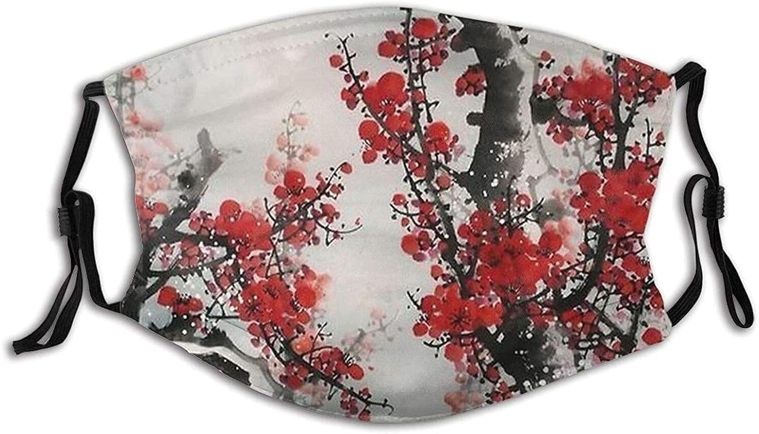 Japanese Cherry Blossoms Face Mask Adjustable Reusable Washable Earloop Outdoor for Unisex