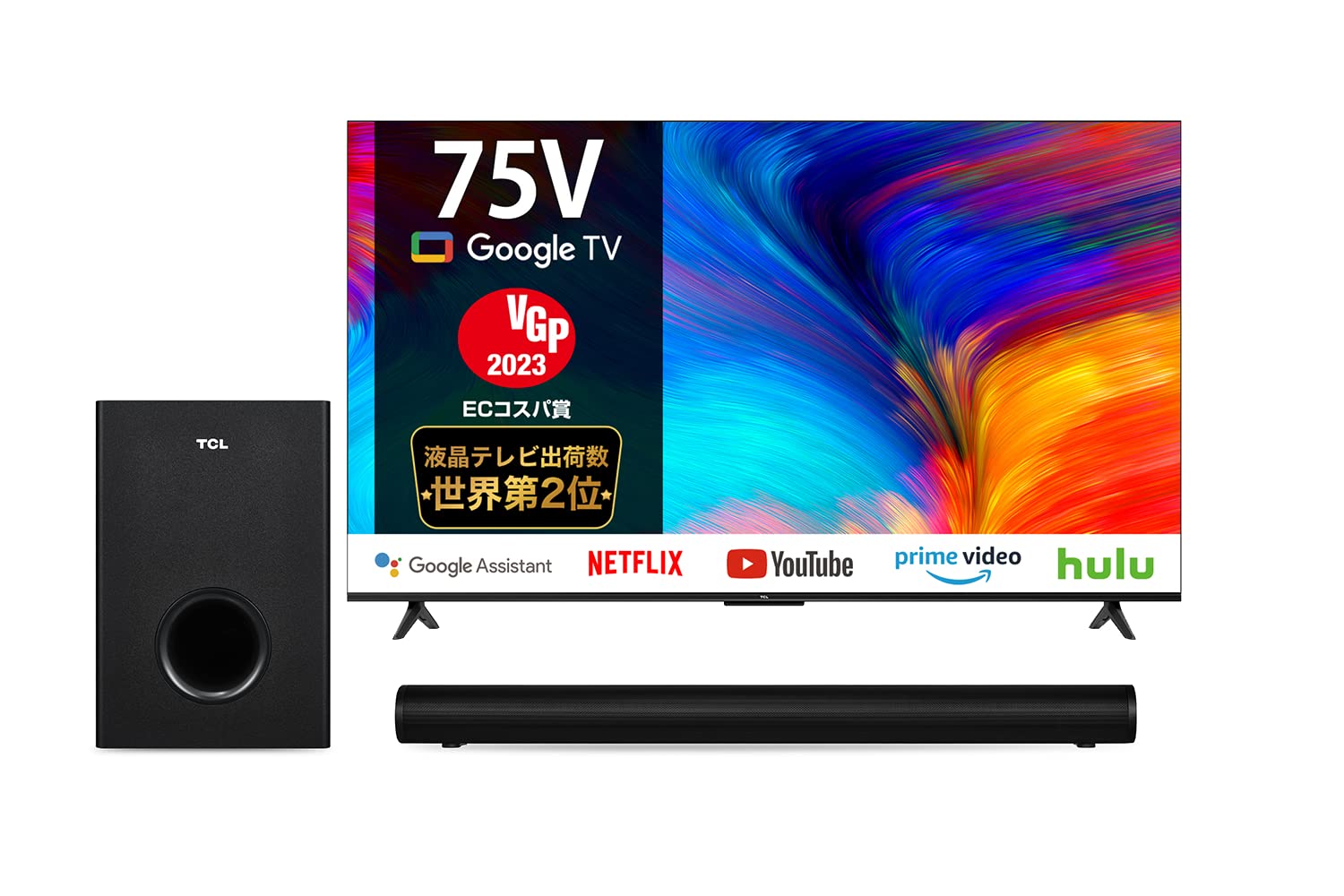 テレビ TCL 75V 4K Google TV 75P635 TV TCL 75