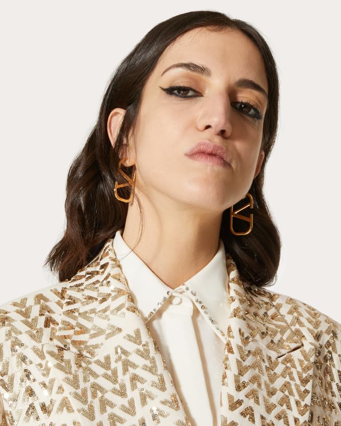 Elegant 18K Gold V Geometric Earrings - Hypoallergenic Jewelry for Women | Stylish Gift for Fashion Enthusiasts | Versatile Accessories for Any Occasion4