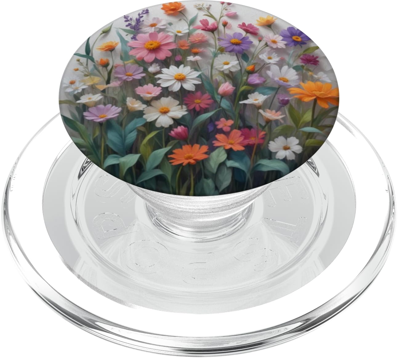 Mixed Flower Bouquet Floral Pattern PopSockets PopGrip for MagSafe