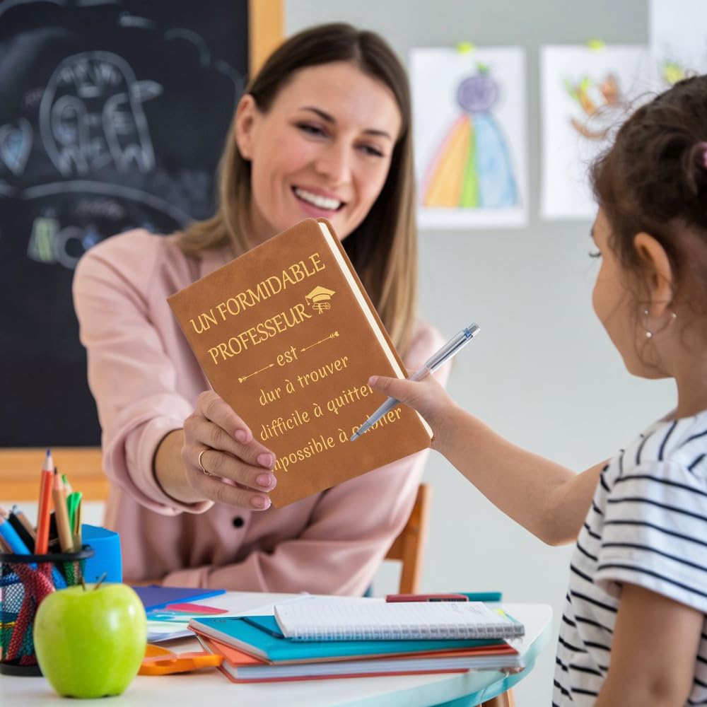 Carnet De Notes Professeur Des Ecoles Cadeau Maitresse Fin D'année Scolaire