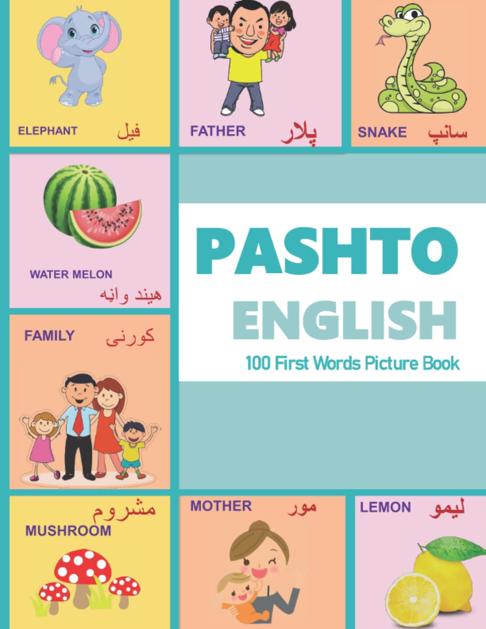 Buy PASHTO ENGLISH 100 First Words Picture Book PASHTO to English