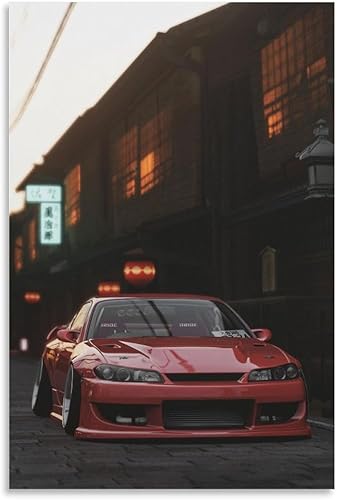 Stance - Póster de arte para pared, diseño de cultura japonesa, JDM, rojo, S15, pósteres e impresiones, pintura colgante para dormitorio, aula,