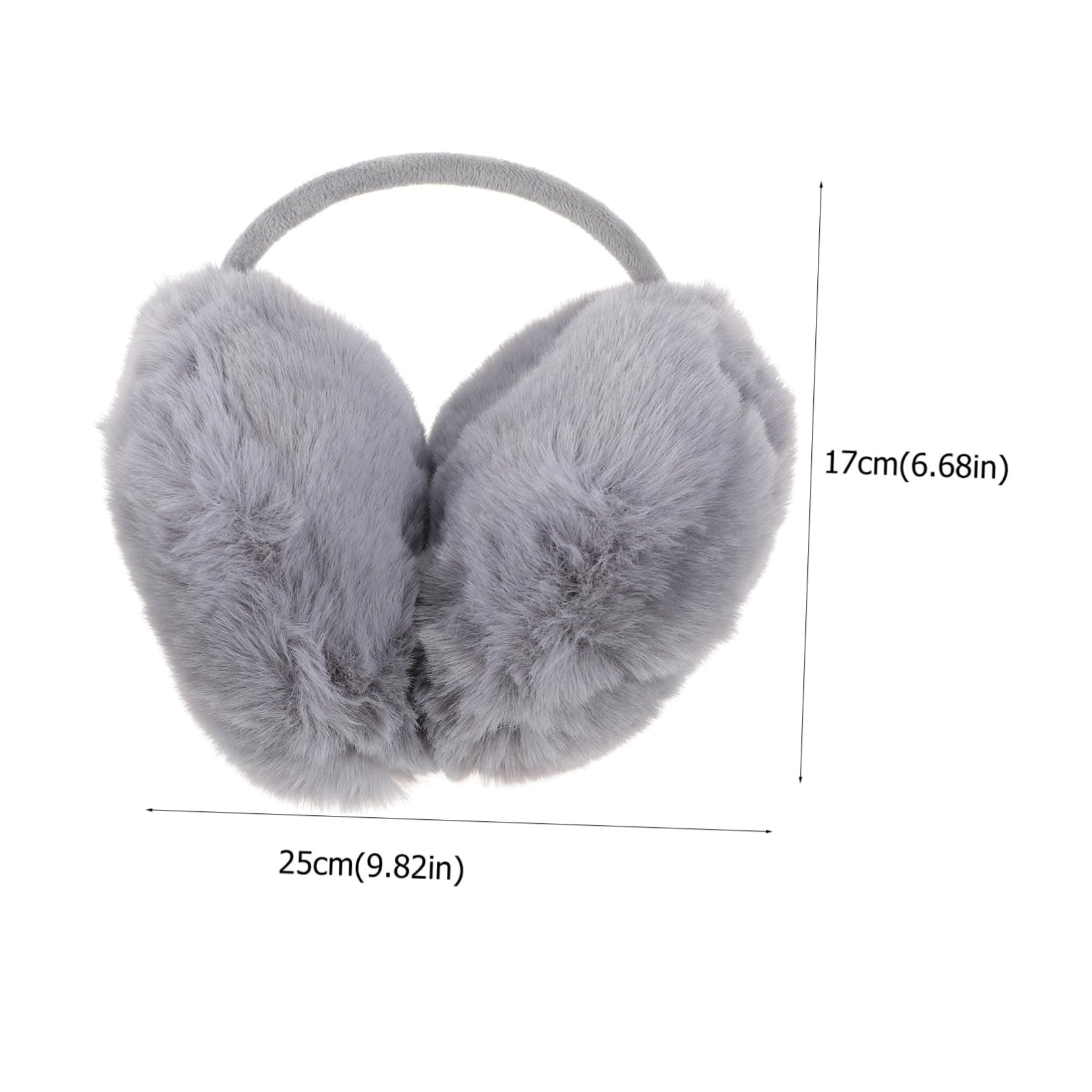 Homoyoyo Fur-lined Ear Muffs Winter Warm Ear Protectors Comfortable Breathable Fashion for Cold Days