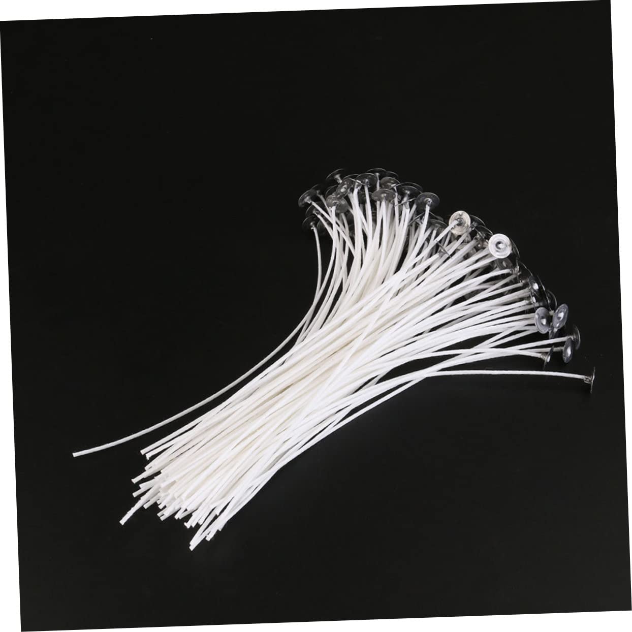 Gadpiparty DIY Candle Wick Core 300pcs Pre-Waxed Cotton Wicks with Tabs for Candle DIY Kit