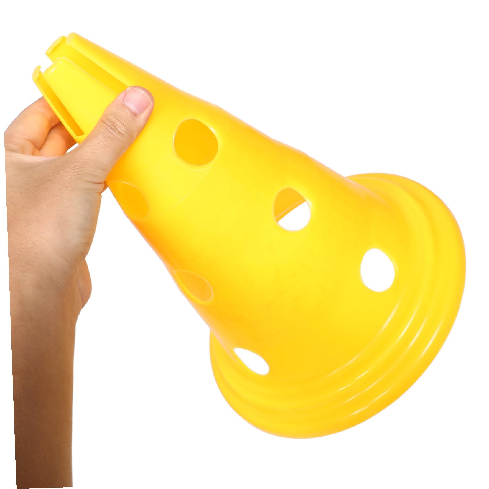 GANAZONO Coni per Allenamento Sportivo per Ragazzo Ragazza 30 Cm Coni di Segnalazione Agilità per Calcio e Basket Set 5 Pezzi per Esercizi Indoor e Outdoor