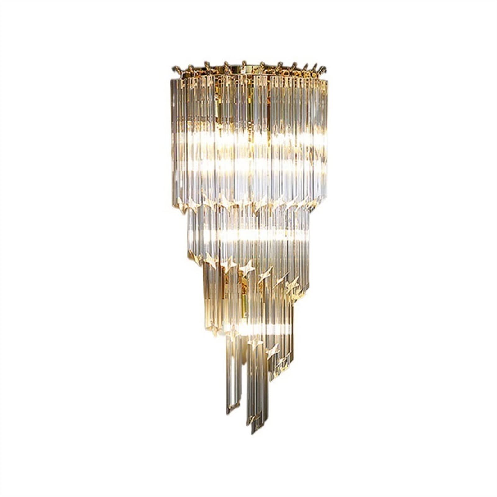 E7v2T9k6 Wall Lamps Modern High-end TV Background Wall Lamp Crystal Decorative Magnificent Corridor Staircase Sconce Decor
