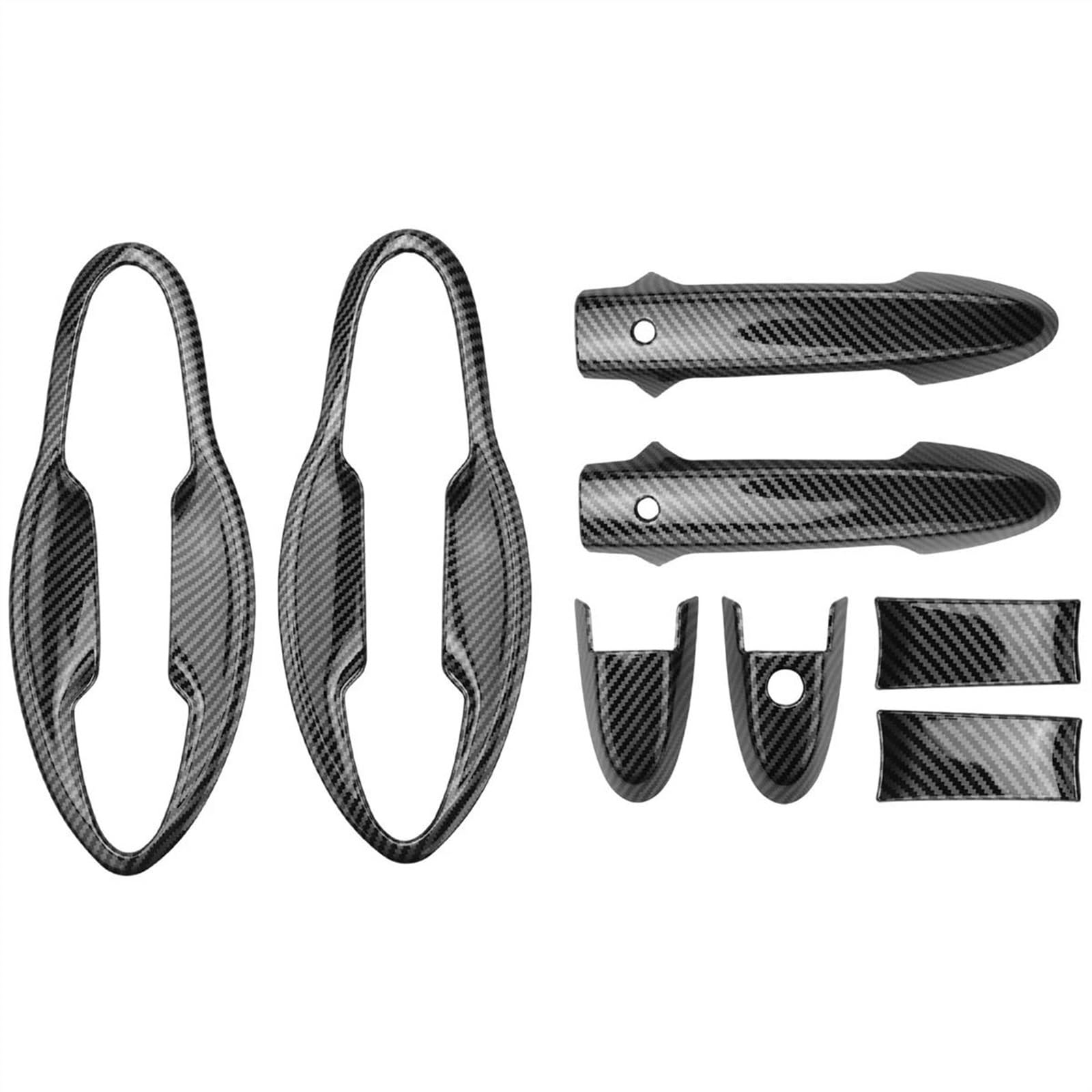 Kjhopy One Color Chrome Door Handle Cover Trim Molding Catch Overlay Garnish Cap Cup Protector For Hrv Hr-V For Vezel 2014-2017 Exterior Door Handle