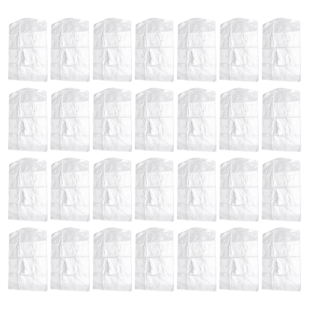 100 Stück Transparente Kleidersäcke aus Pp mit Schutzfunktion für Trockenreinigung und Heimgebrauch Wiederverwendbare Hüllen 60x100cm
