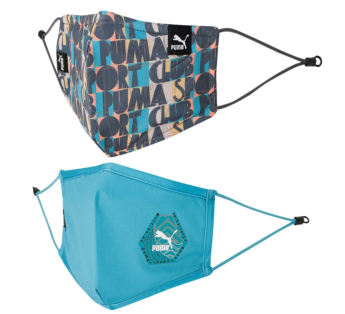 Puma Unisex-Adult Hill Camp Face Mask, Black-Porcelain, L (5431801)