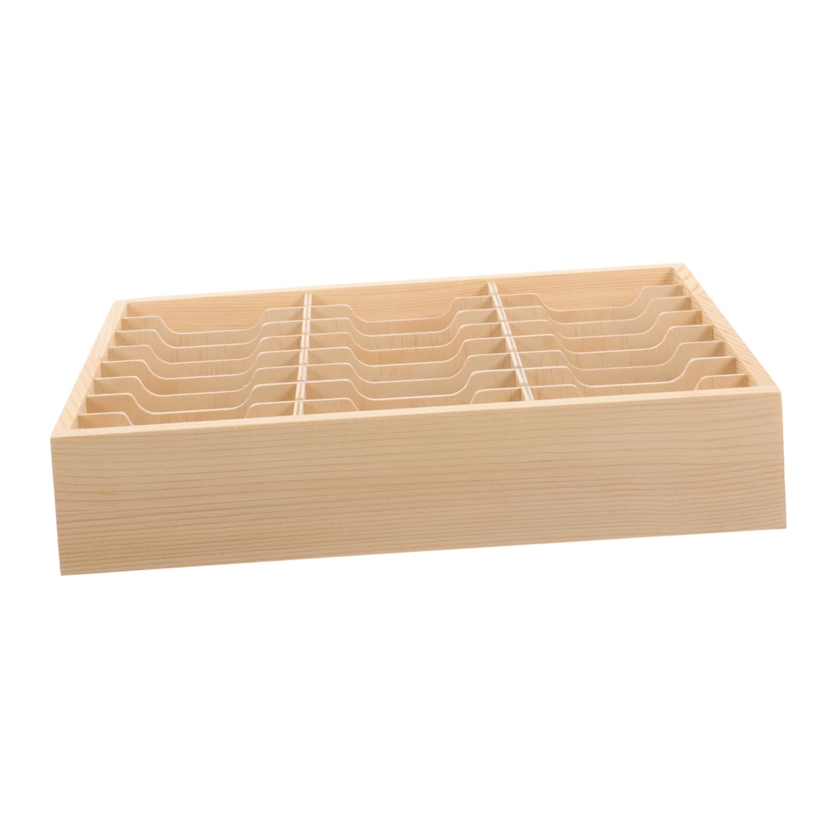Soporte Para Teléfono Móvil De Madera Múltiples Compartimentos 24 Celdas Caja De Almacenamiento Funcional Organizador De Escritorio Para Aulas y Salas De Reunión