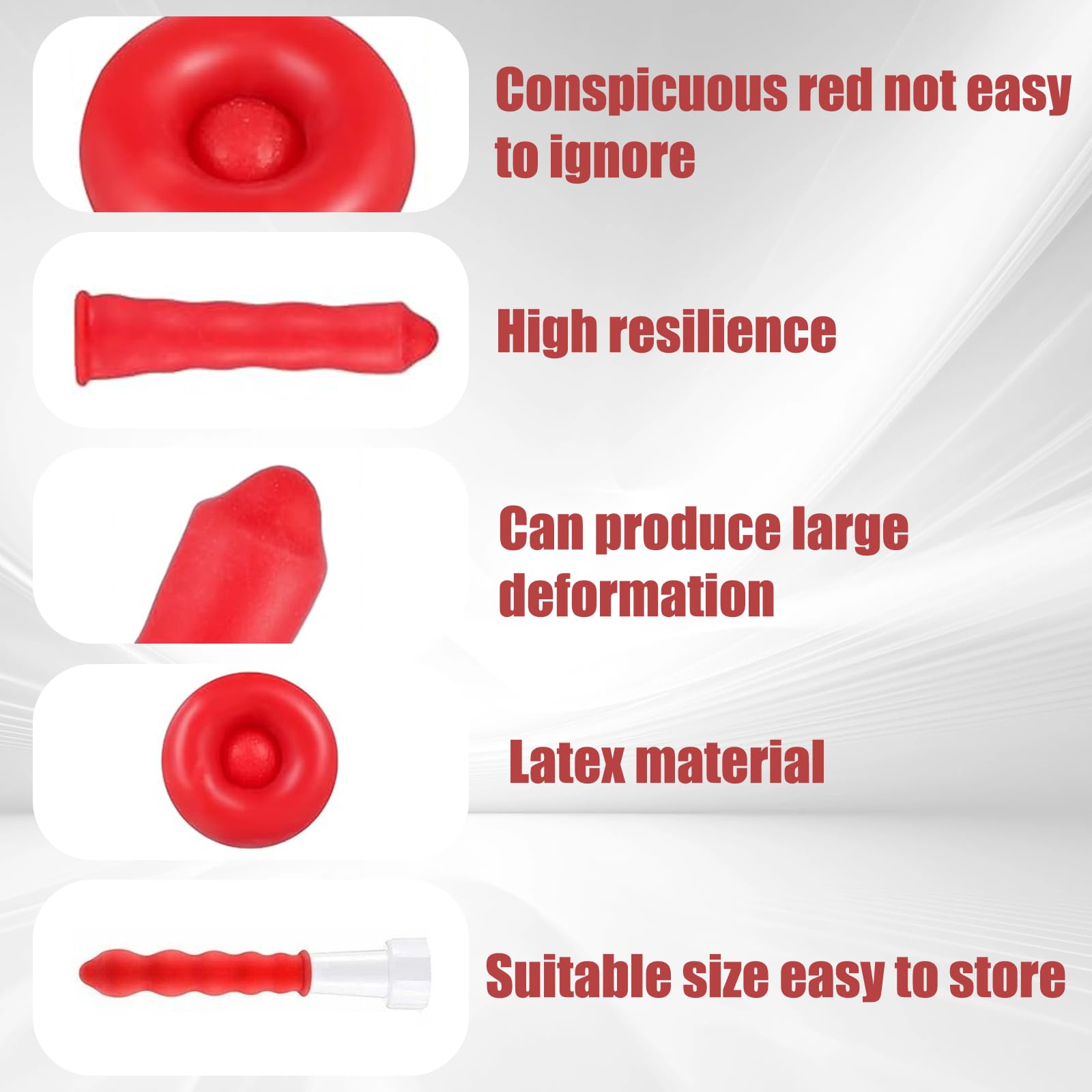 Silicone Sealant Tube Caps - Caulk Saver Sealer Caps (30Pcs), red, 14.9cm x 10cm x 0.7cm - Image 2