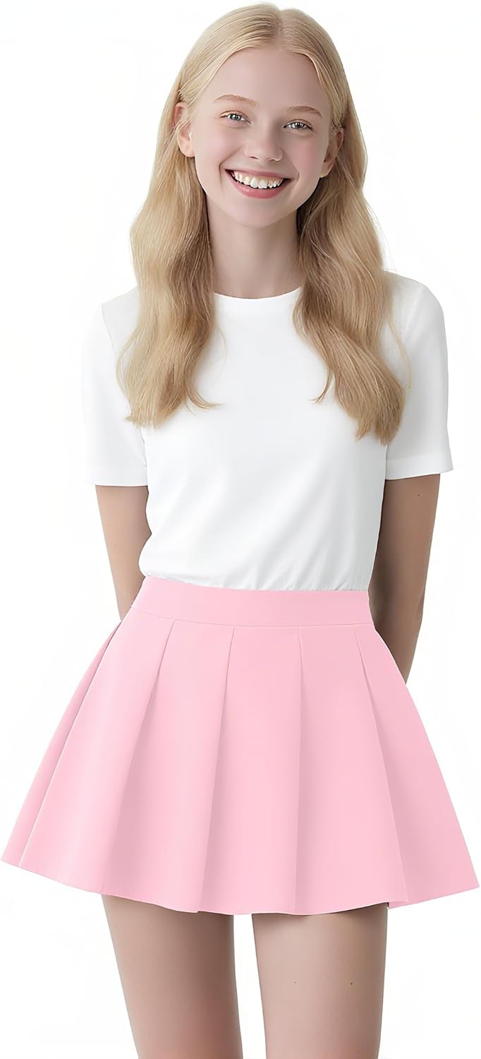 Girls Pleated Skirt High Waist Athletic Tennis School Uniform Skirts 2-16 Years - Image 2