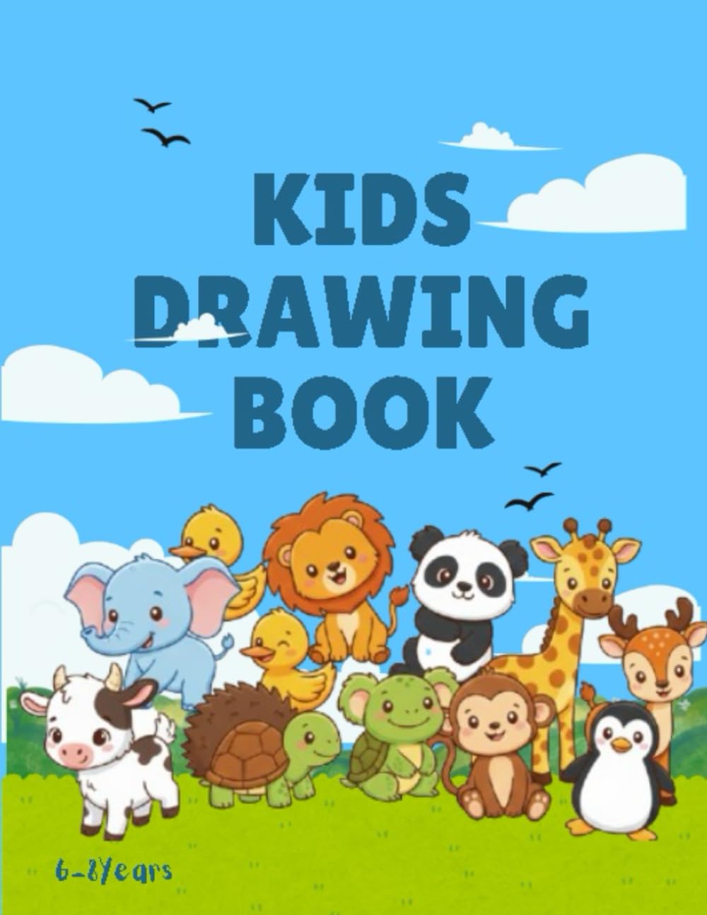 Animal Coloring Book for Kids Ages 6–8