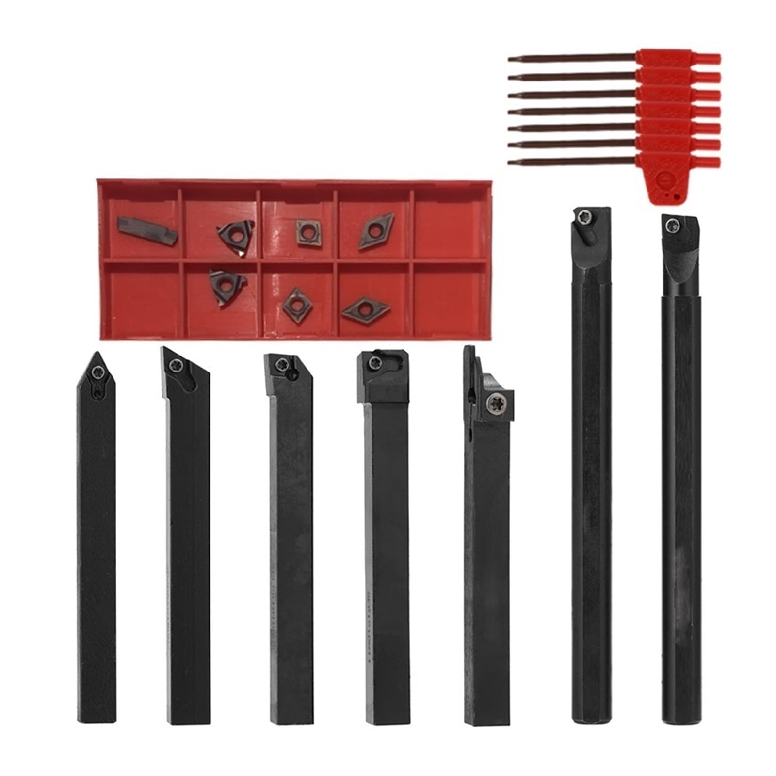 Mjfvn Vp15tf 1 High Hardness Milling Tool Holder Quick Cutting Efficiency Lathe Arbor With Insert And Wrench Lathe Turning Tool Holder(,Groen)