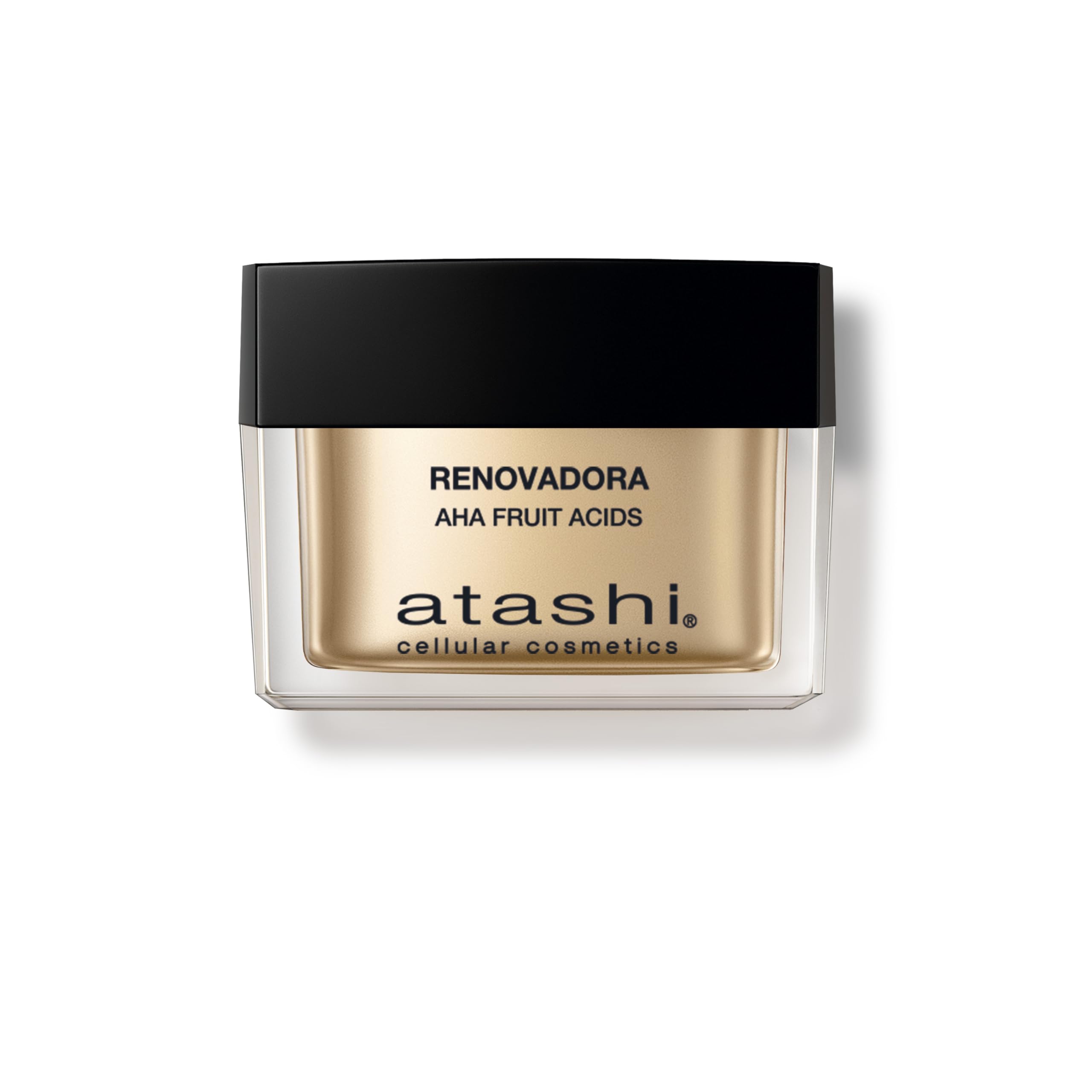 Atashi Antiedad Crema Renovadora AHA Fruit Acids Renovación y Luminosidad | Ayuda a renovar la piel, reducir arrugas profundas, afinar el aspecto de los poros y unificar el tono, 50 ml