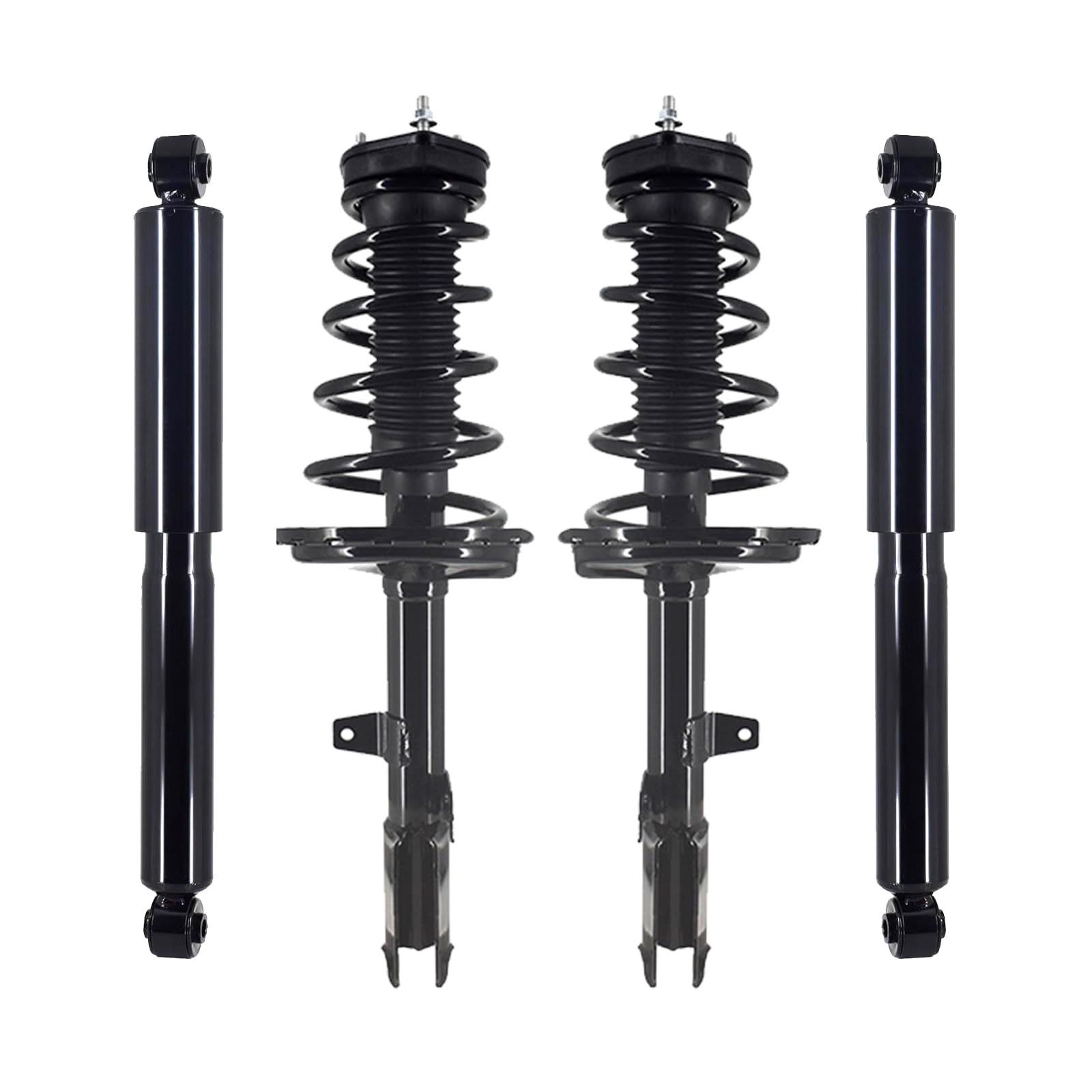 PM Auto Set of 4 Front Quick Complete Strut-Coil Spring-Rear Shock Absorber For 2010-2017 Chevrolet Equinox w/o 19" Wheels