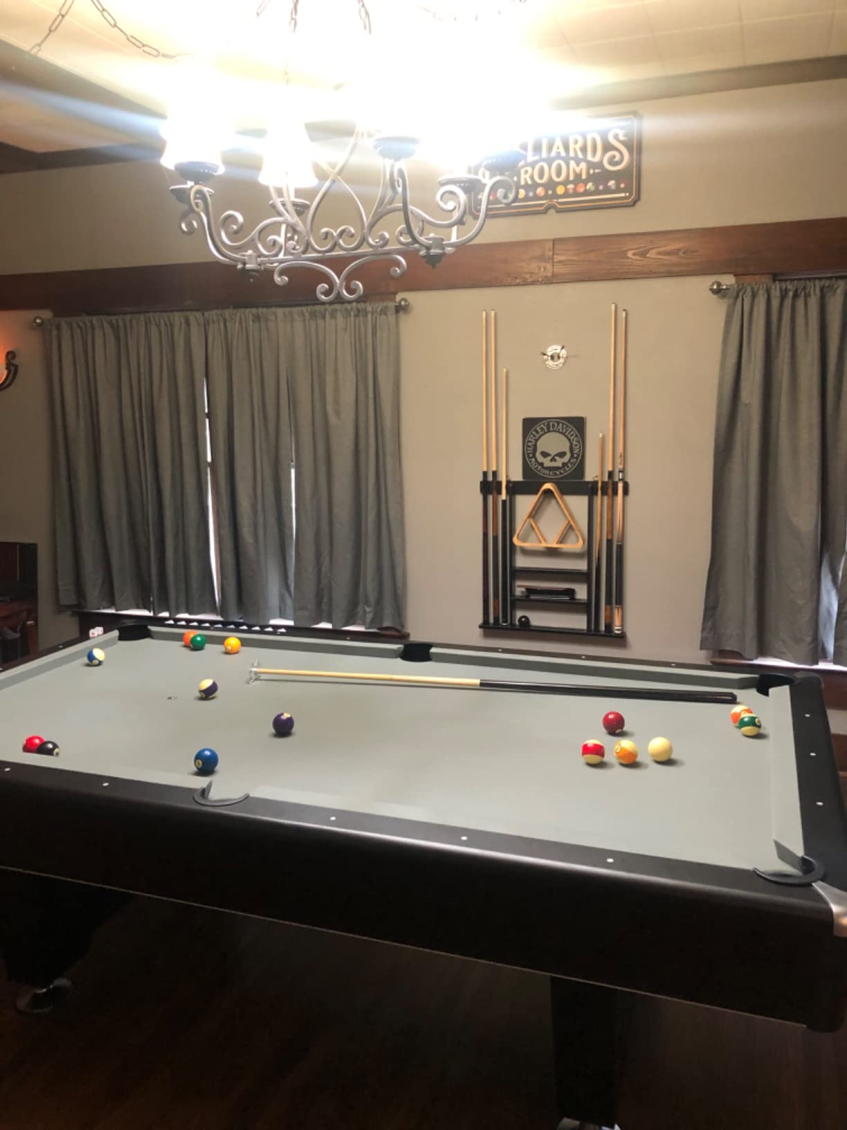 45/mo Finance GSE 10 Billiard Pool Cue Rack & Dart Board