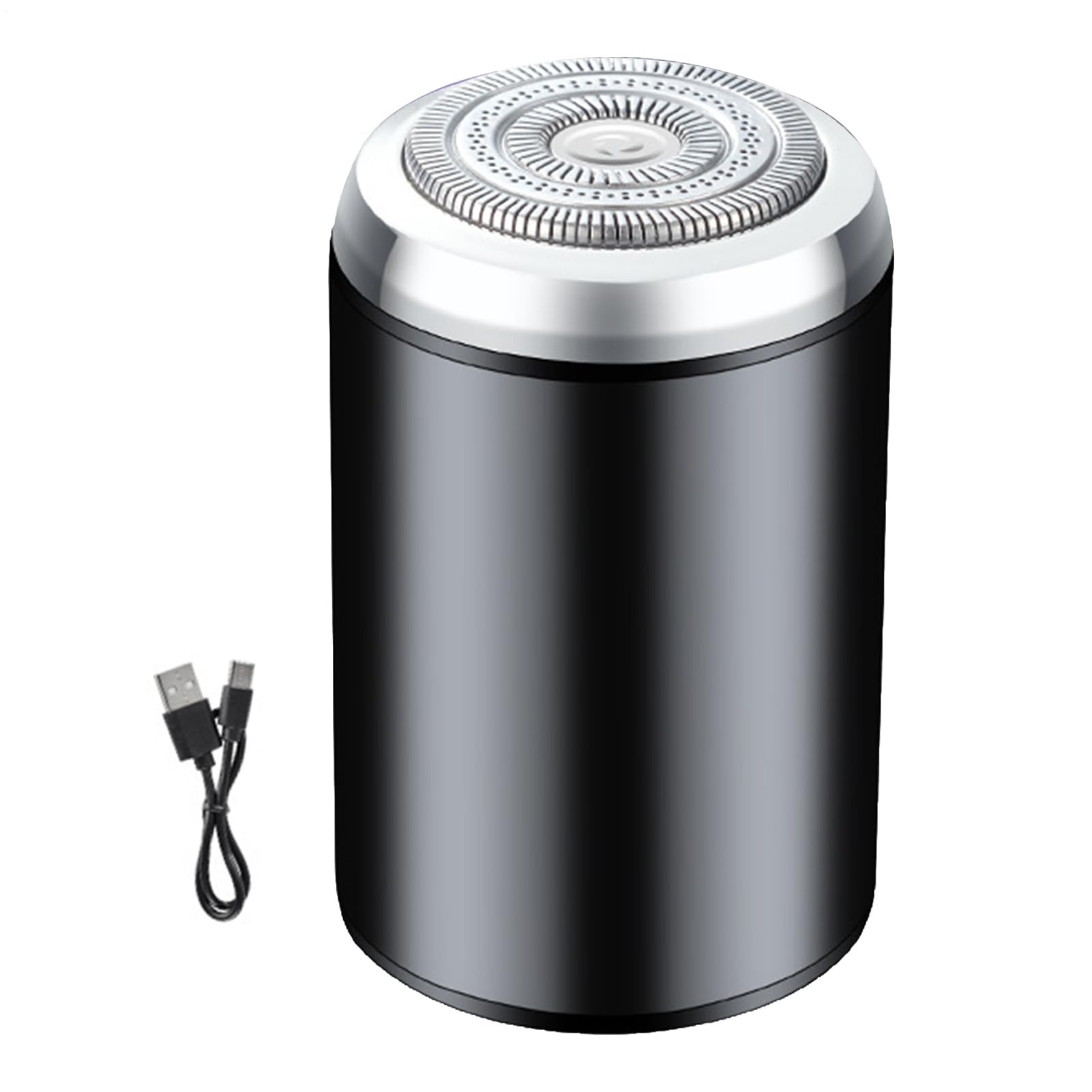 Afeitadora de bolsillo Afeitadora recargable pequeña y silenciosa de bajo | Recortador de facial impermeable para hombre para Afeitar Rostro, Barba, Cuerpo, Axilas, Espalda, y Llevar en Bols